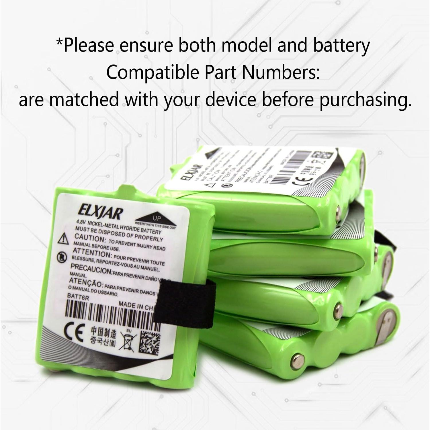Paquete de 5 Baterías Recargables Ni-MH 4.8V 700mAh elxjar