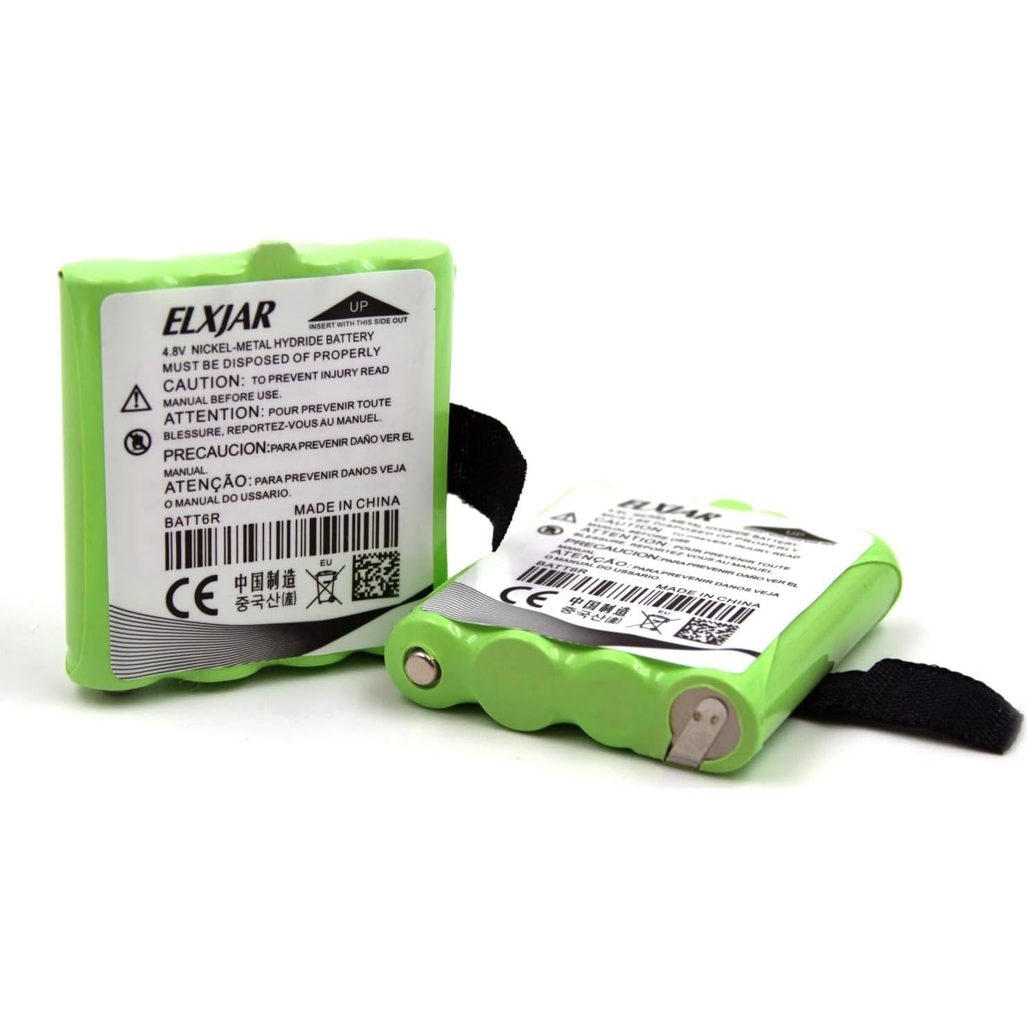 Paquete de 5 Baterías Recargables Ni-MH 4.8V 700mAh elxjar