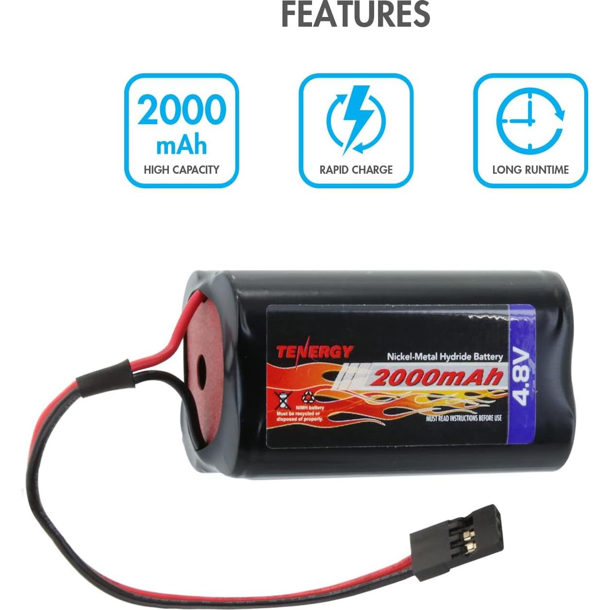 Batería Recargable NiMH Tenergy 4.8V 2000mAh para RC
