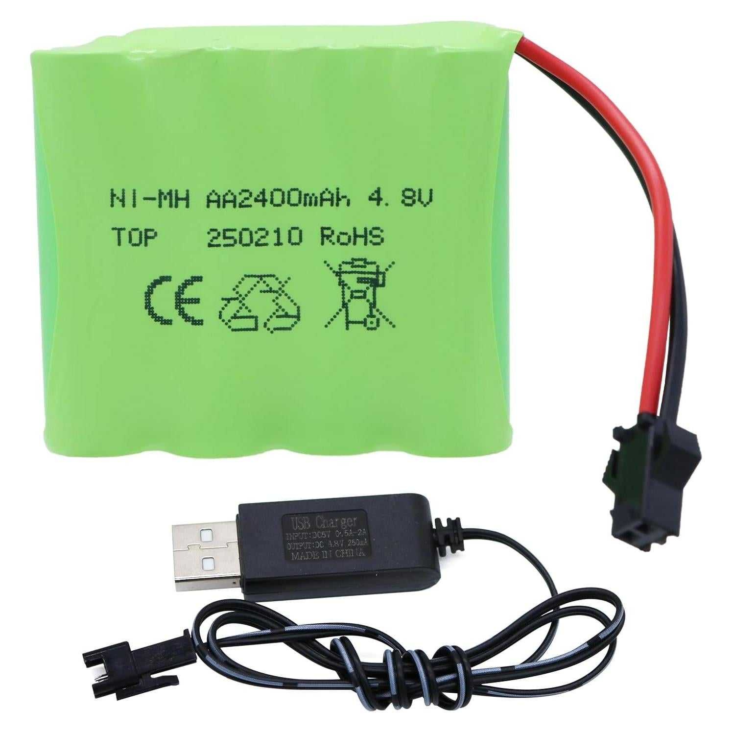 Batería Recargable NiMH 4.8V 2400mAh Tosiicop para RC
