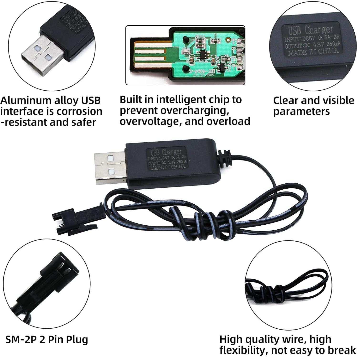 Batería Recargable NiMH 4.8V 2400mAh Tosiicop para RC