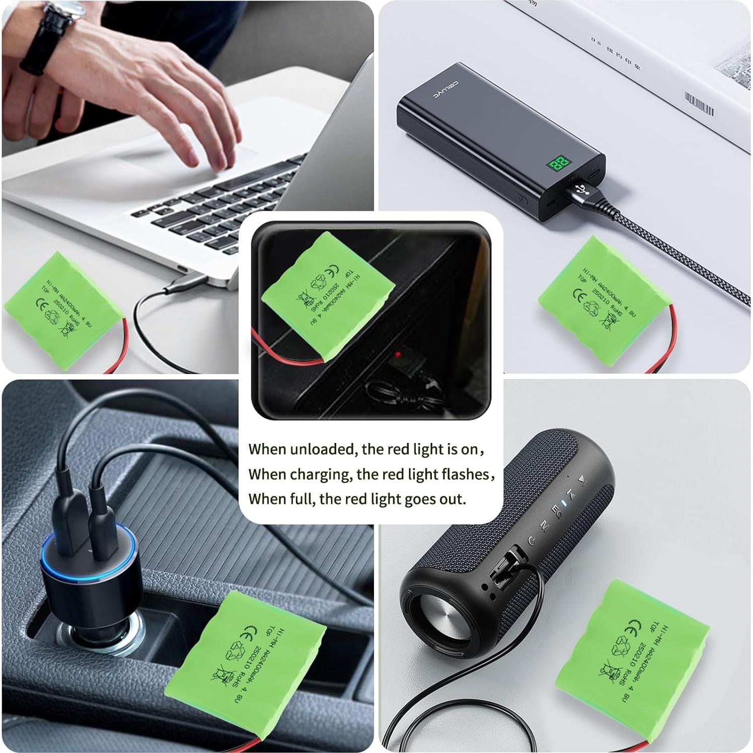 Batería Recargable NiMH 4.8V 2400mAh Tosiicop para RC