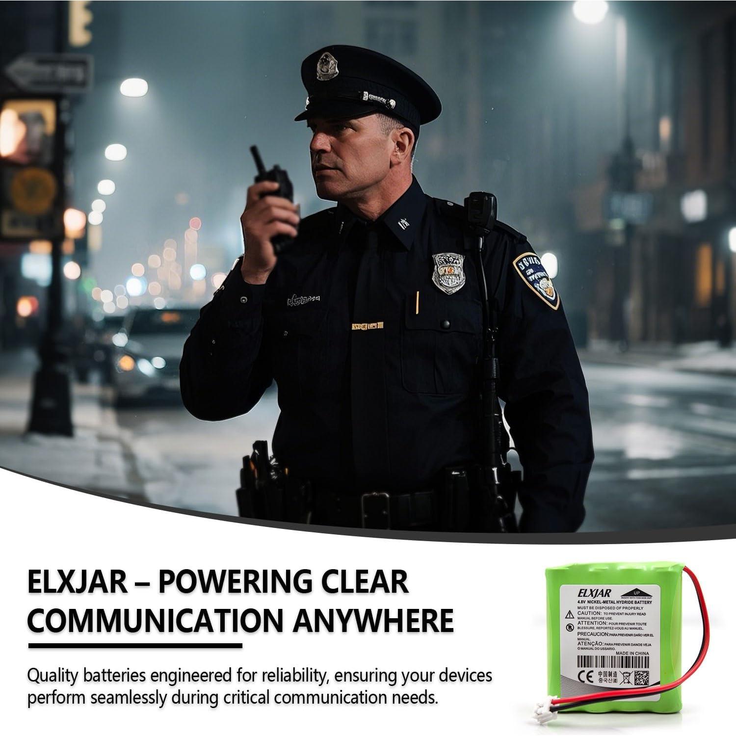 Batería de Reemplazo Ni-MH 4.8V 800mAh elxjar para Standard Horizon HX100