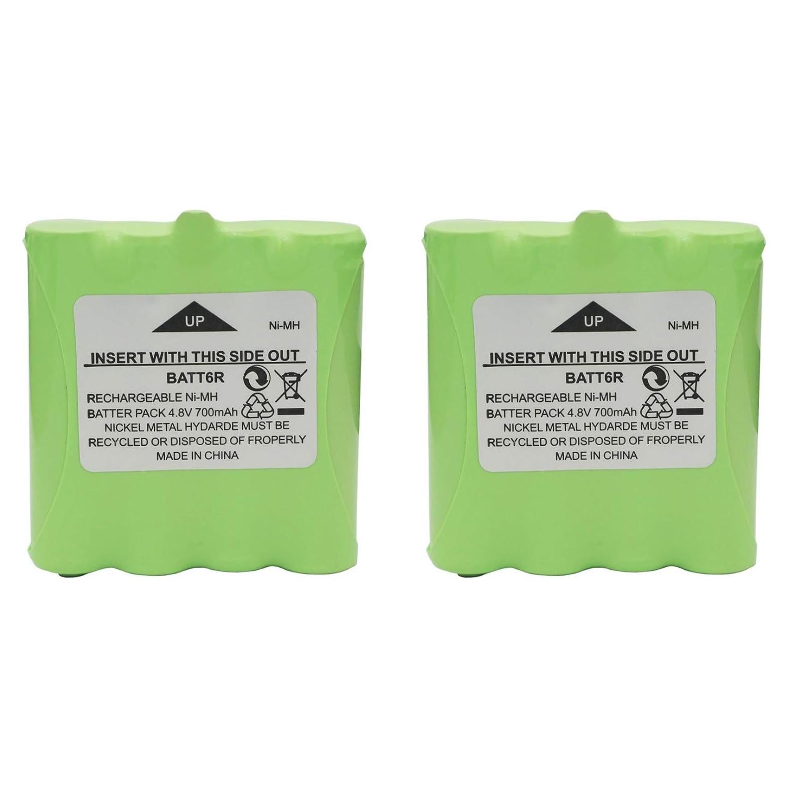 Baterías Ni-MH 4.8V 700mAh Karier para Radios Midland - 2 Pcs