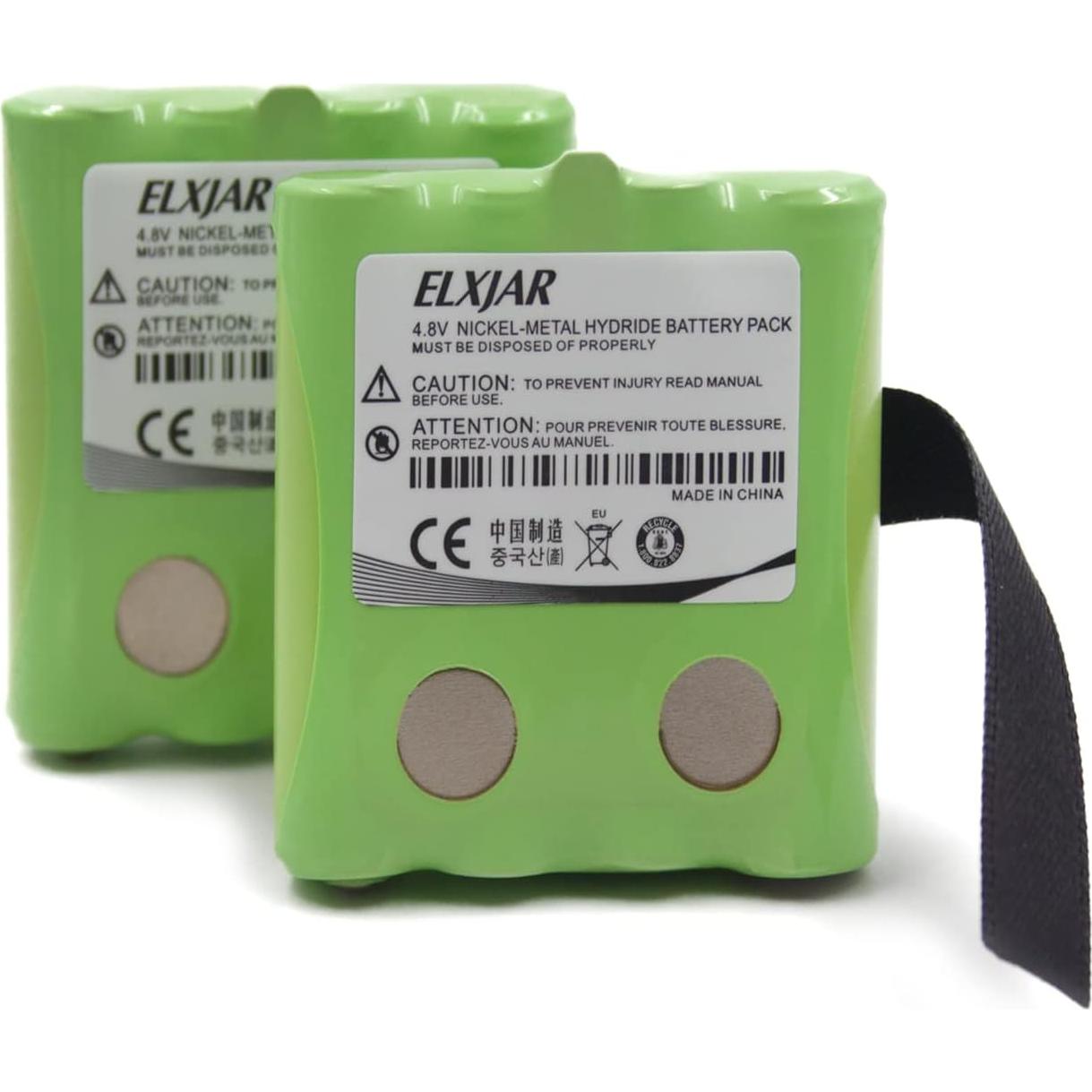 Paquete de 5 Baterías Ni-MH 4.8V 700mAh elxjar para Radios