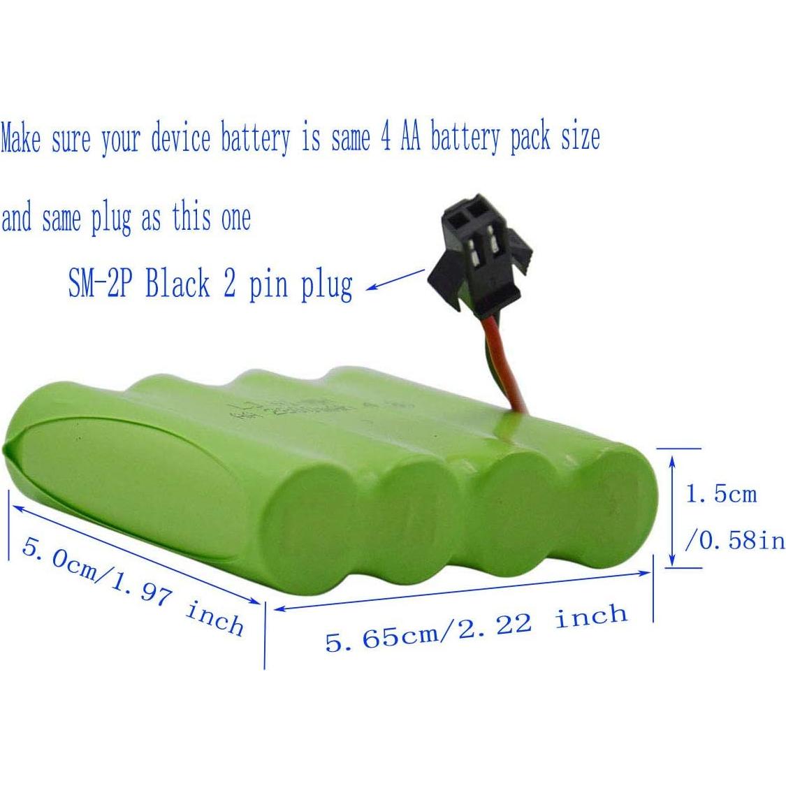 Batería Recargable NiMH 4.8V 2200mAh Blomiky para RC