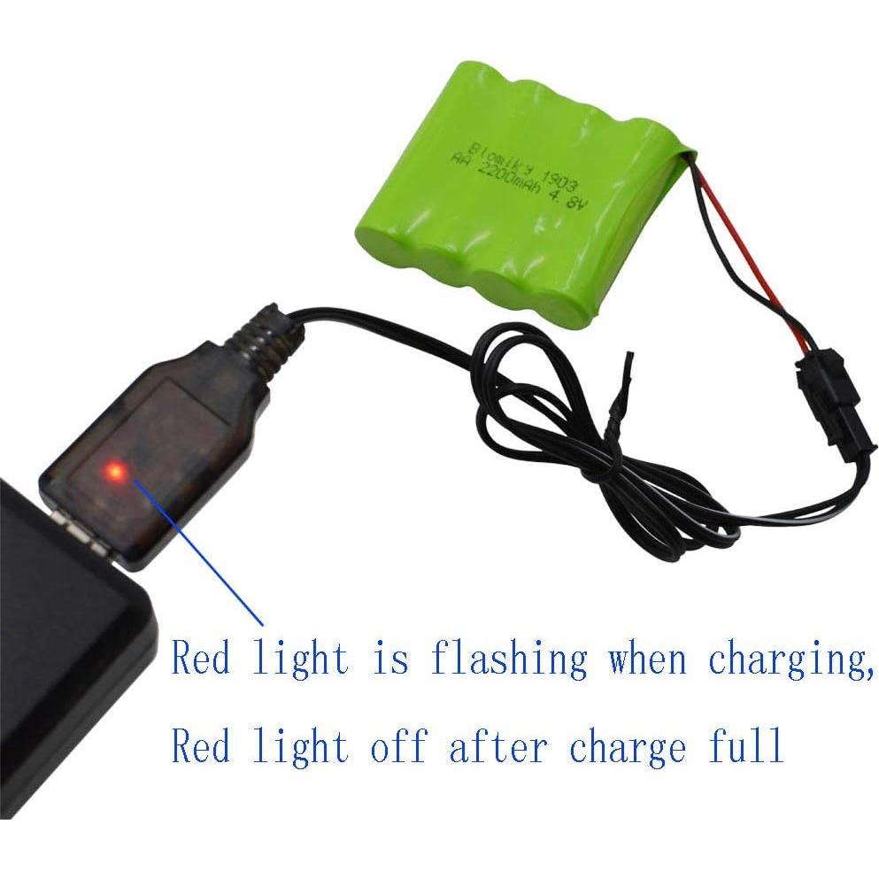 Batería Recargable NiMH 4.8V 2200mAh Blomiky para RC