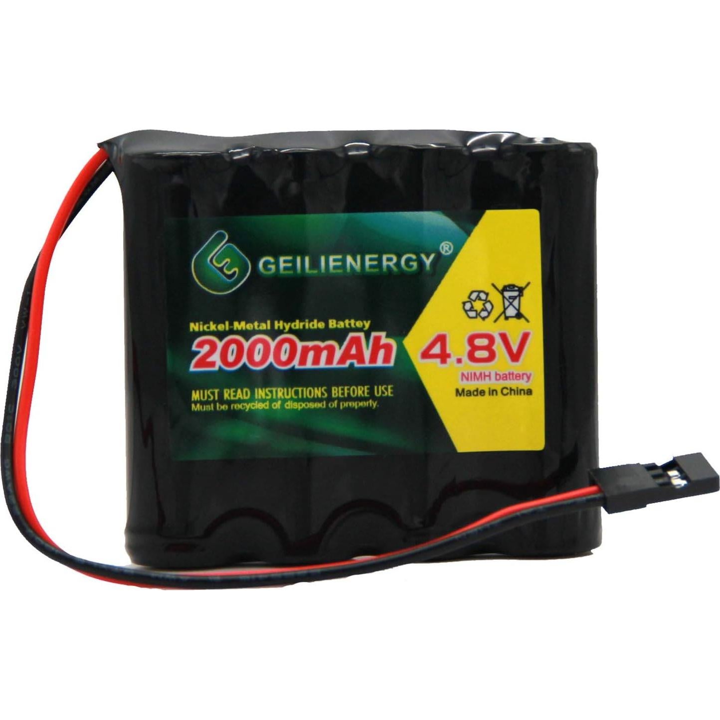 Batería RX NiMH 4.8V 2000mAh QBLPOWER para RC Hitec Futaba