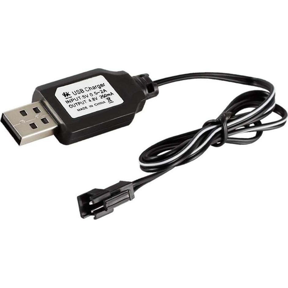 Cable de Carga USB Zripool 4.8V 250mA para Baterías Ni-Cd Ni-MH