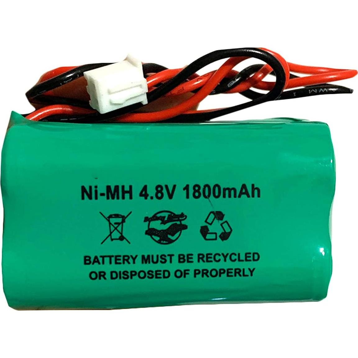 Batería recargable Ni-MH 1800mAh 4.8V para Luz de Emergencia