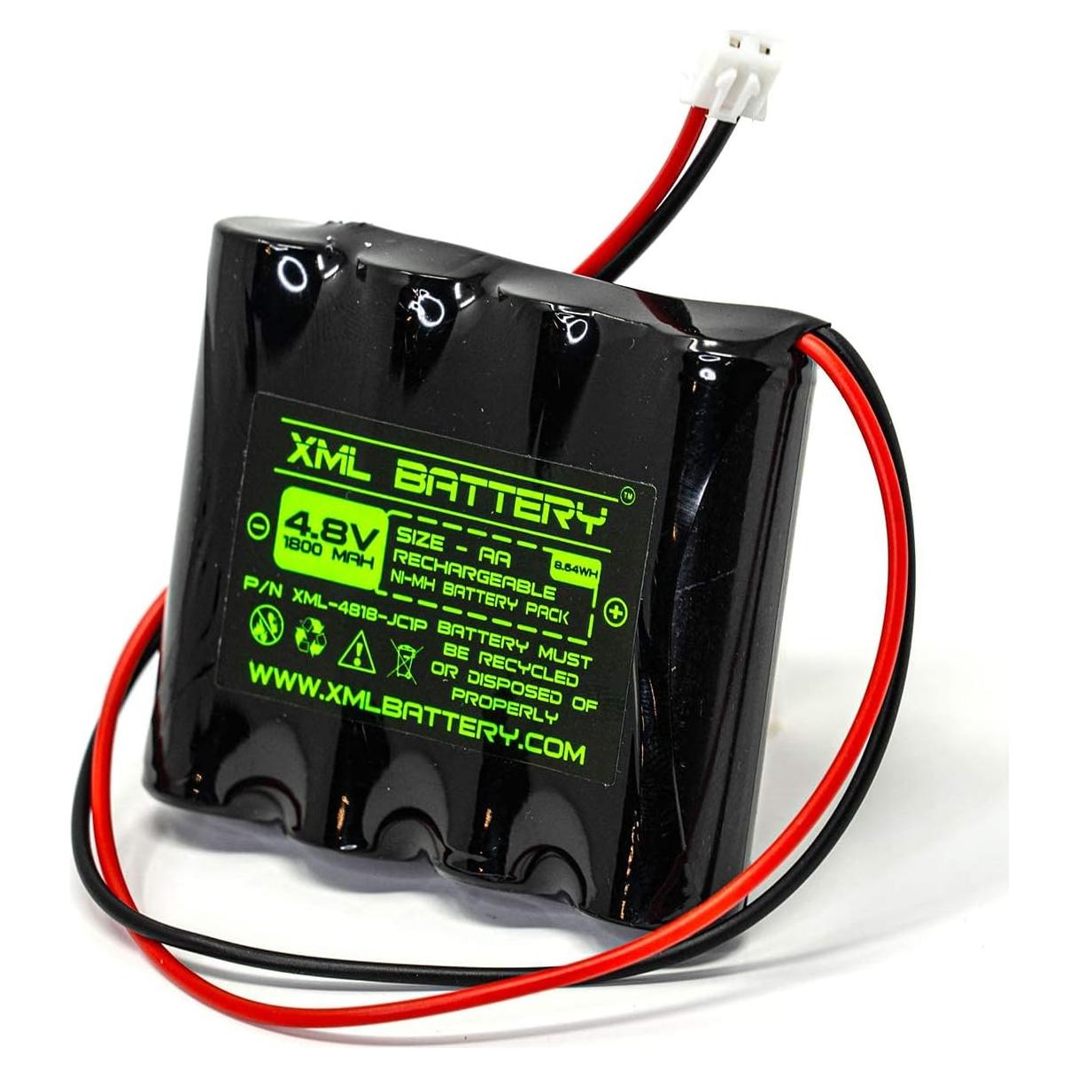 Batería Recargable Ni-MH 4.8V 1800mAh Unitech para Luz de Emergencia