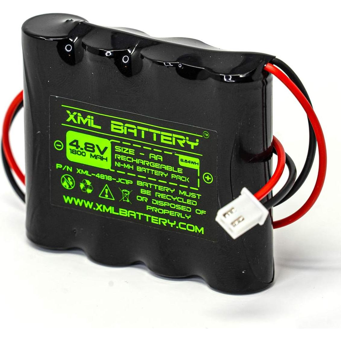 Batería Recargable Ni-MH 4.8V 1800mAh Unitech para Luz de Emergencia