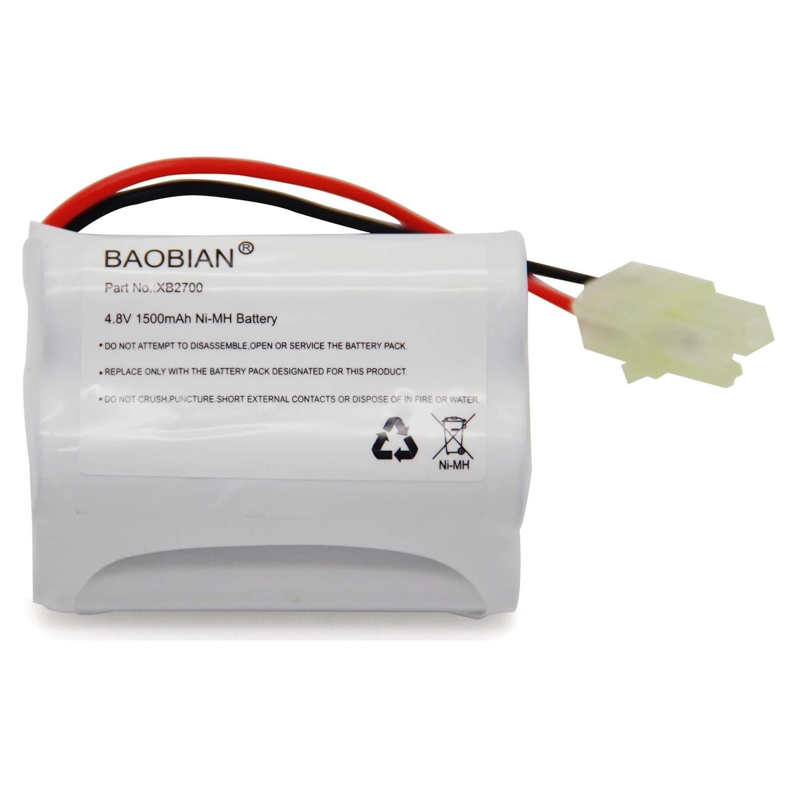 Batería de Reemplazo Ni-MH 4.8V 1500mAh BAOBIAN XB2700