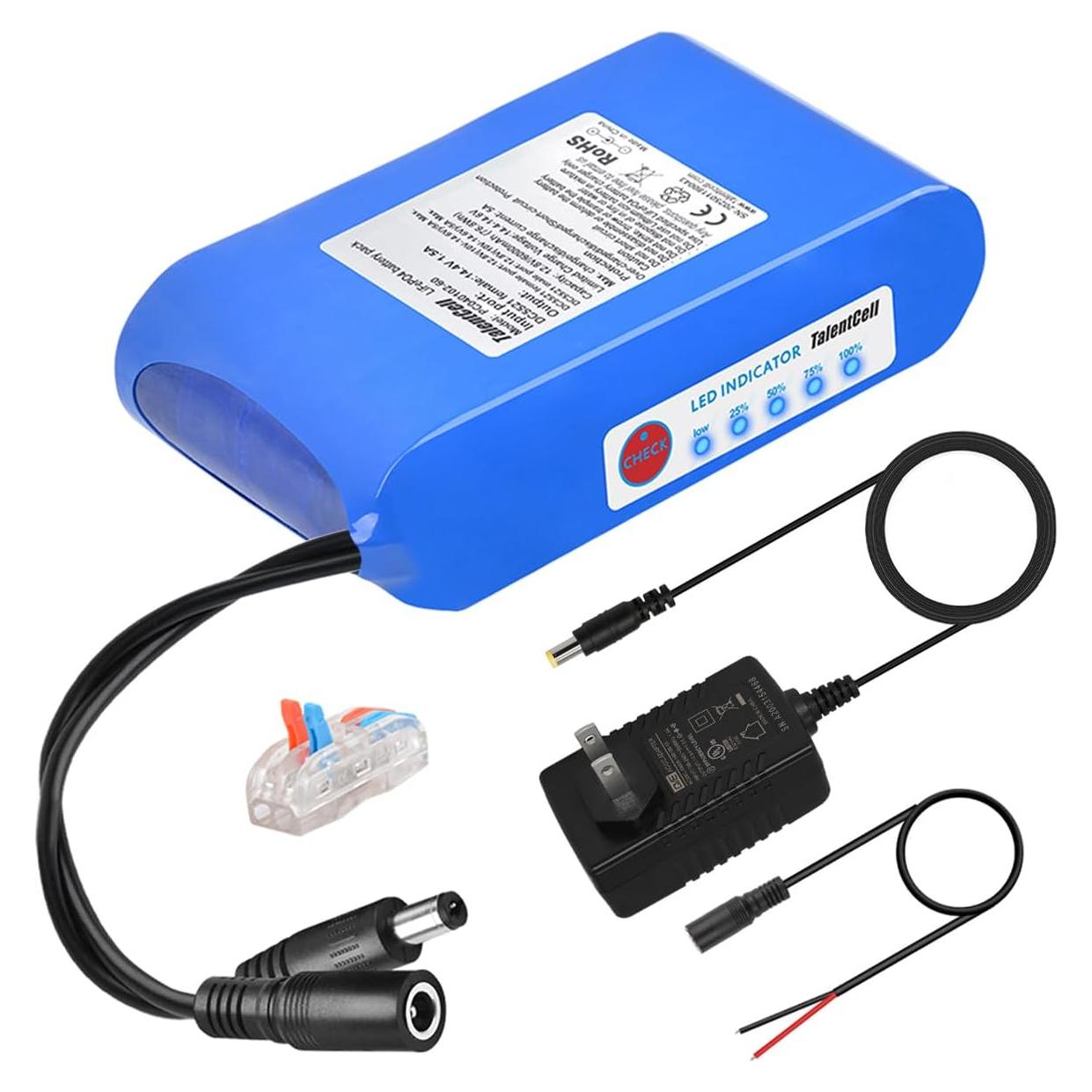 Batería LiFePO4 TalentCell 12V 6000mAh 76.8Wh Recargable