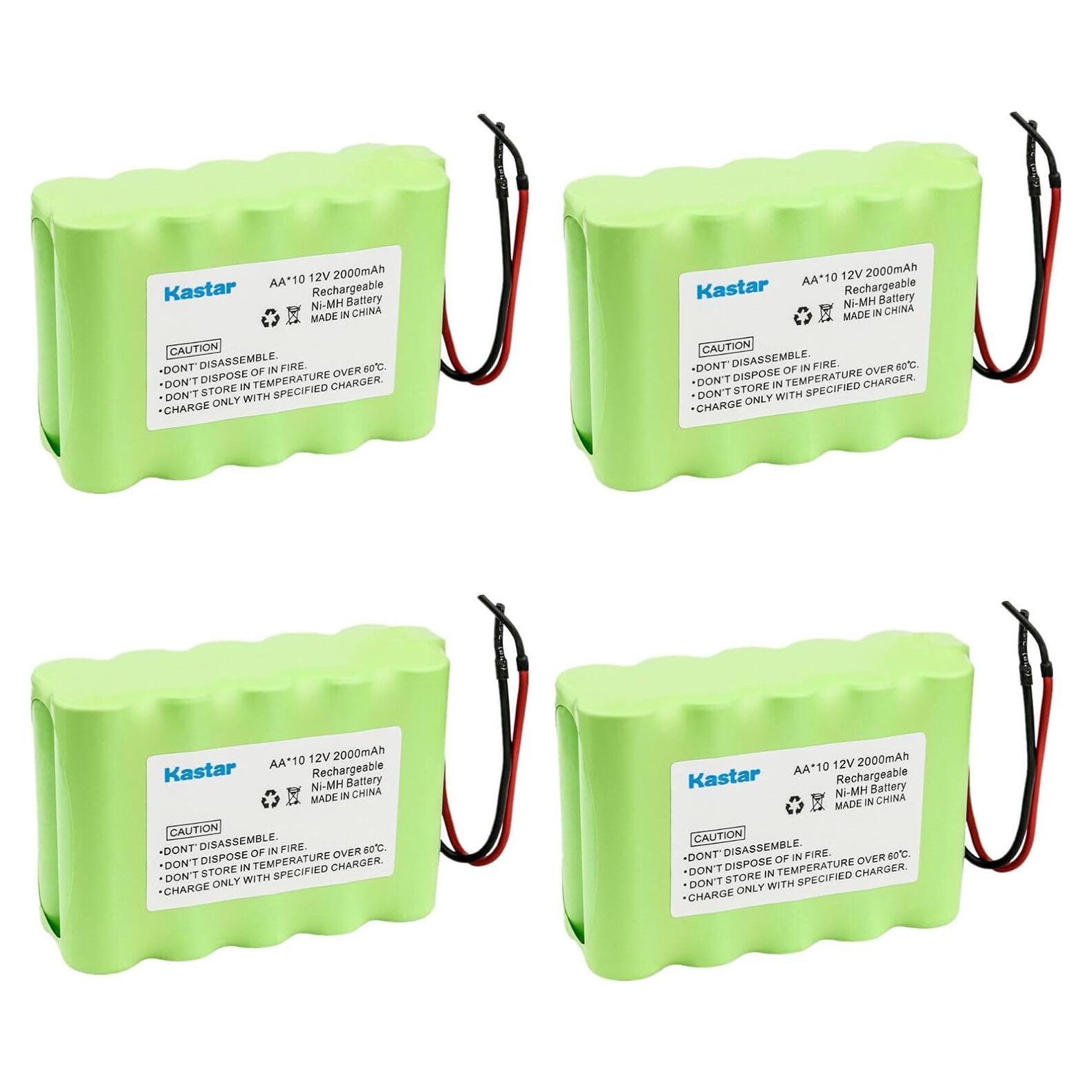 Baterías recargables Kastar Ni-MH 12V 2000mAh Paquete de 4