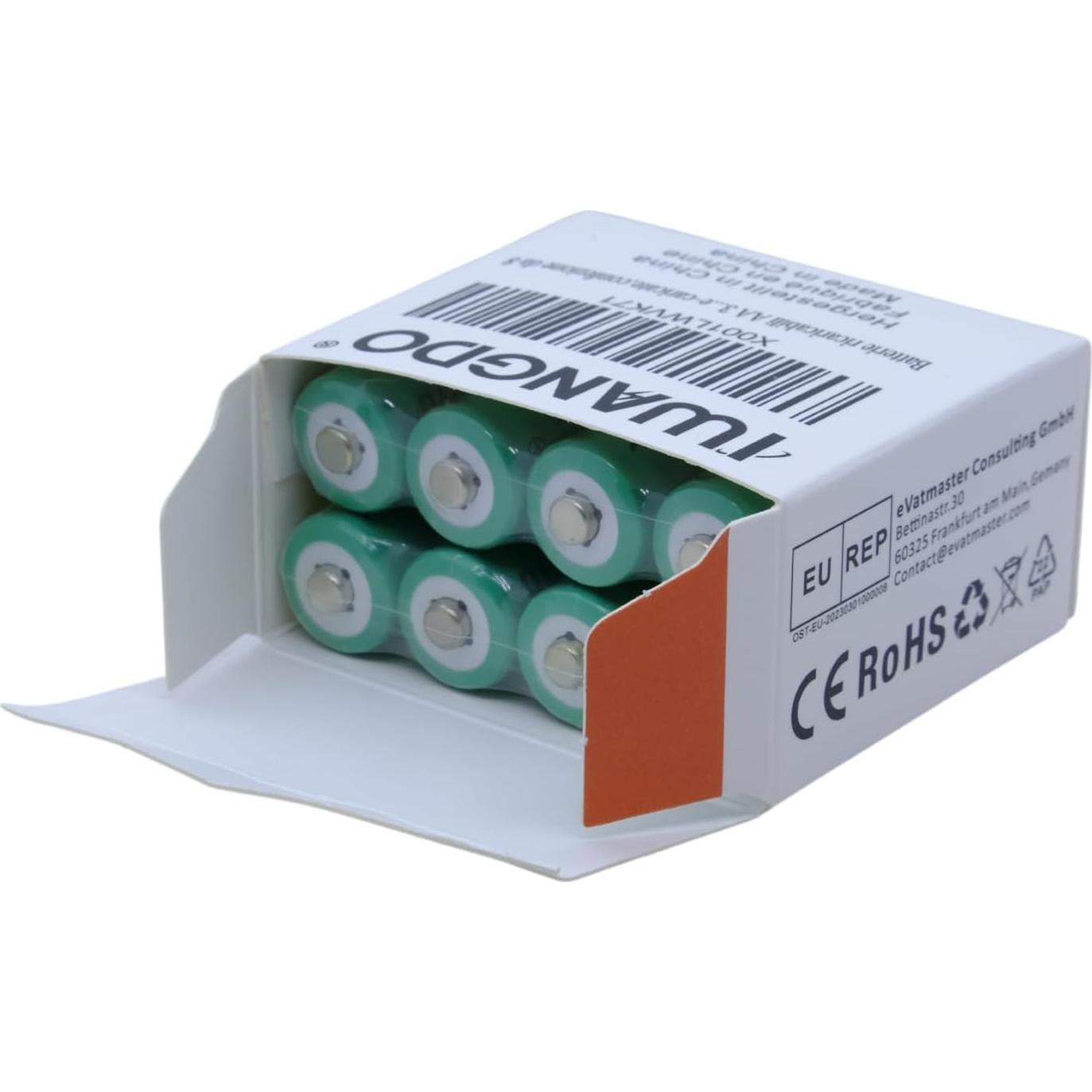 Baterías AA Recargables NiMH 300mAh WangDou para Luz Solar