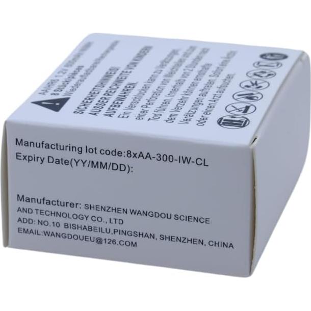 Baterías AA Recargables NiMH 300mAh WangDou para Luz Solar