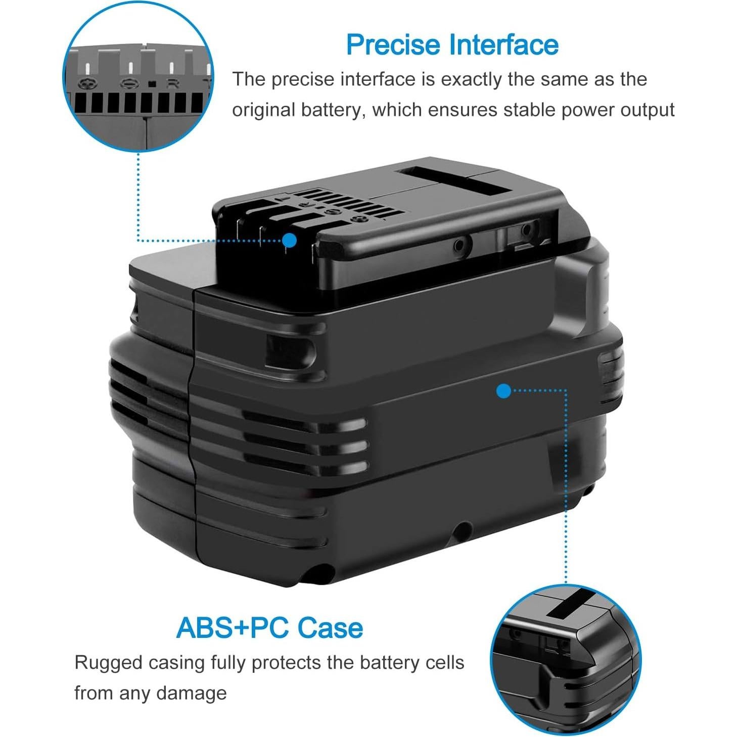 Batería Ni-MH 24V 4000mAh Burgarden para Dewalt DW0242