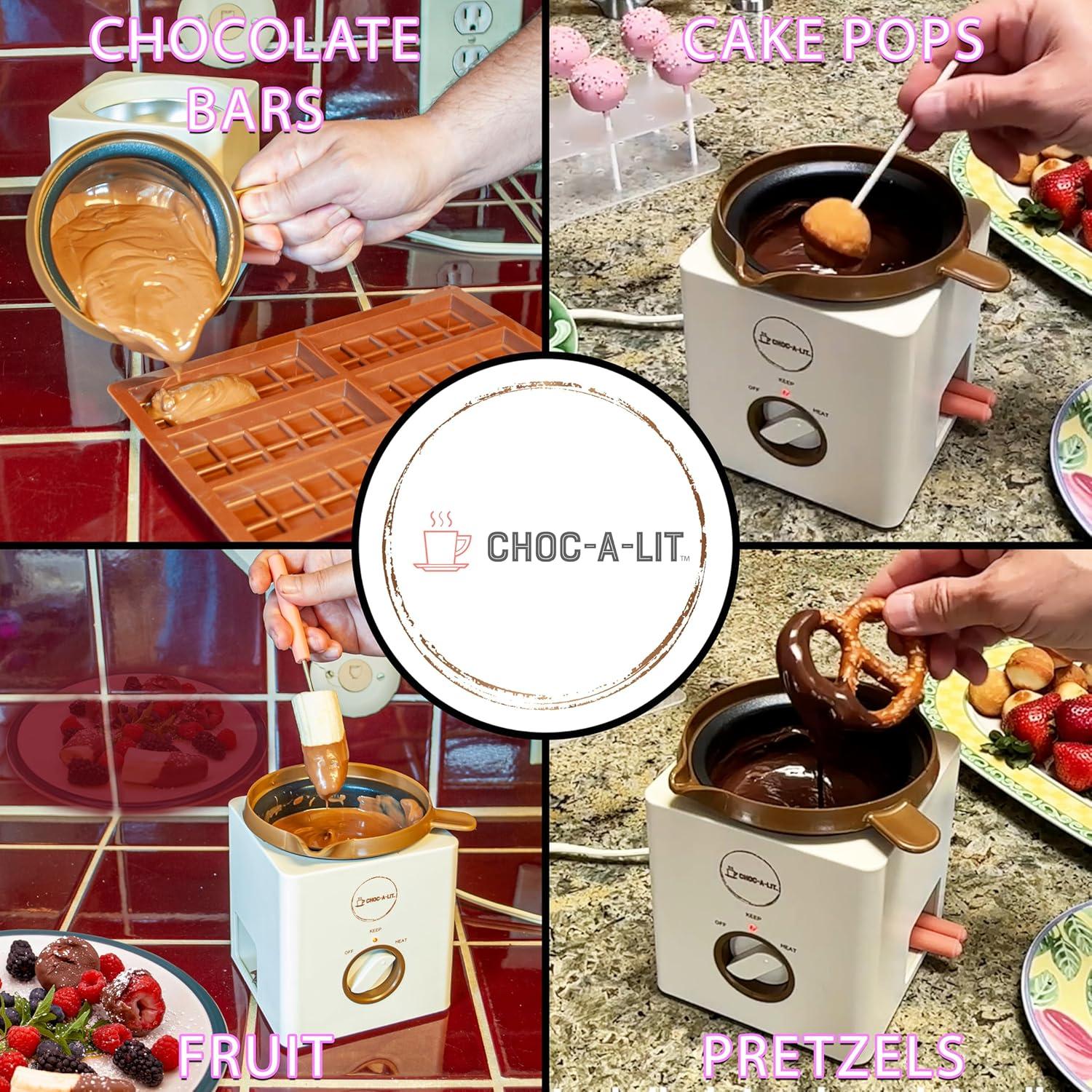 Olla Fondue de Chocolate 0.72 kg con 4 Tenedores