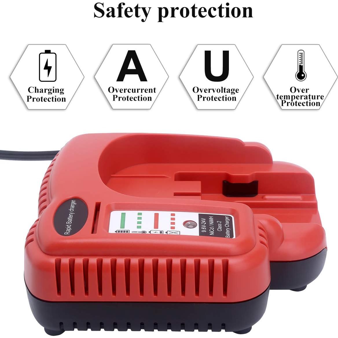 Cargador de Batería Multi-Volt Qbmel 9.6V-24V para Black+Decker