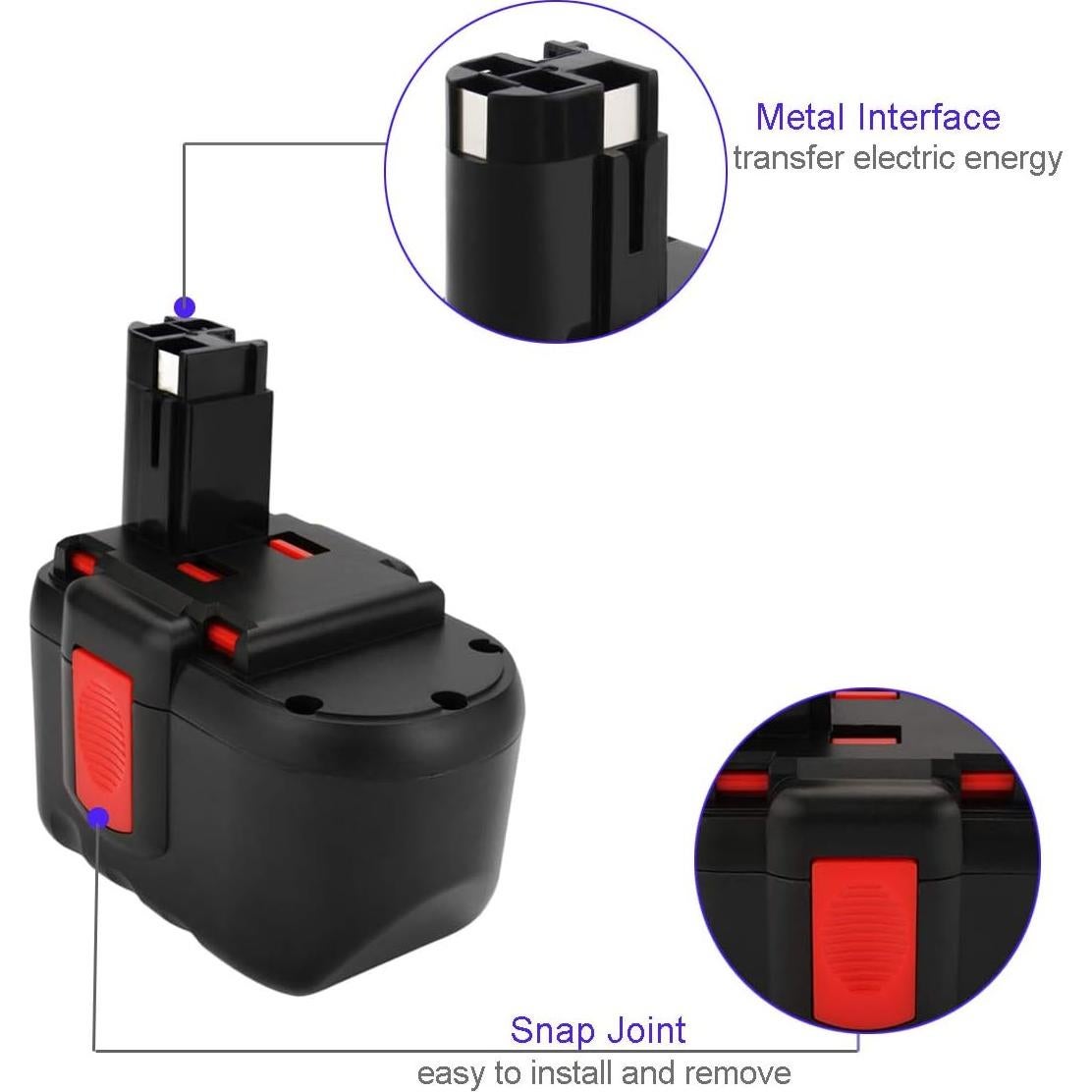 Batería Ni-MH 24V 3.5Ah Exmate para Bosch BAT030 BAT031
