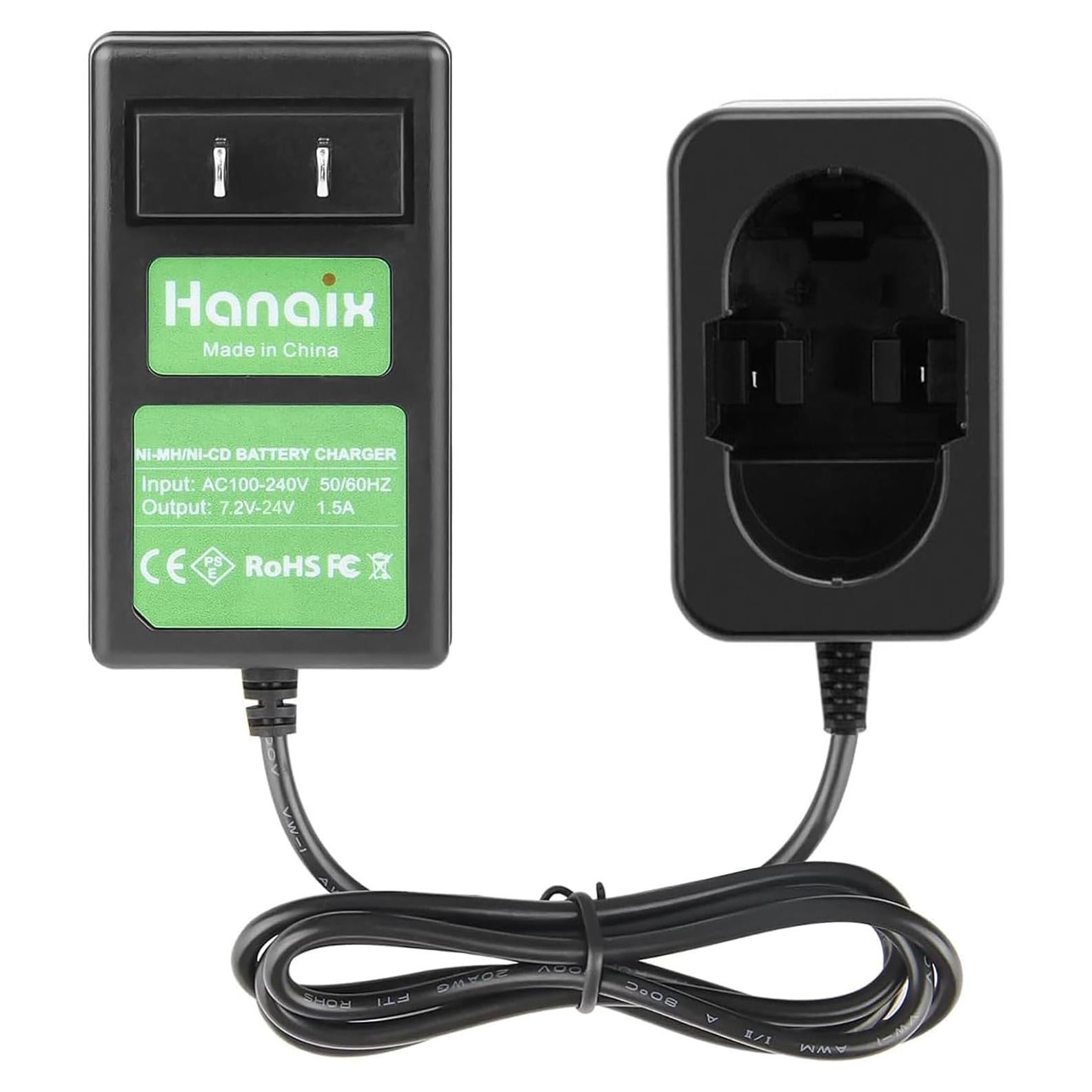 Cargador Ni-MH Ni-CD 7.2V-24V Hanaix Compatible Bosch