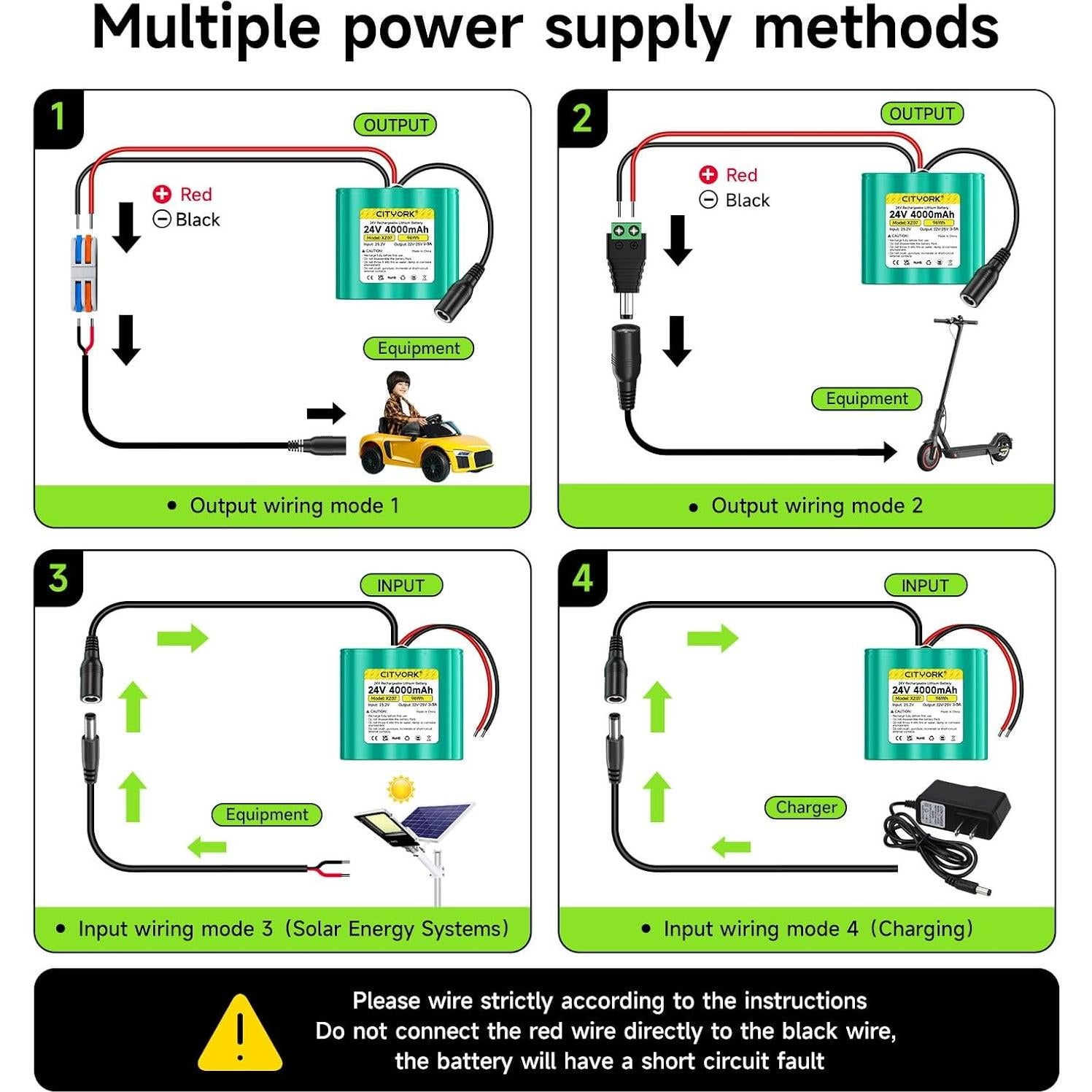 Batería de Litio 24V 4Ah Mspalocell con Cargador y Cables