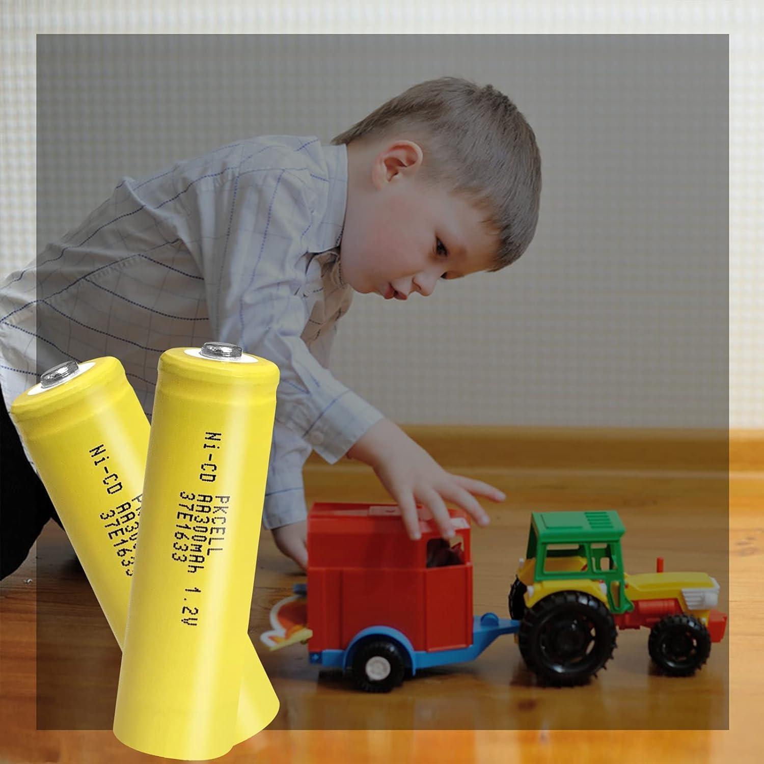 Baterías Recargables AA PKCELL 1.2V 300mAh Ni-CD - 4 Pcs