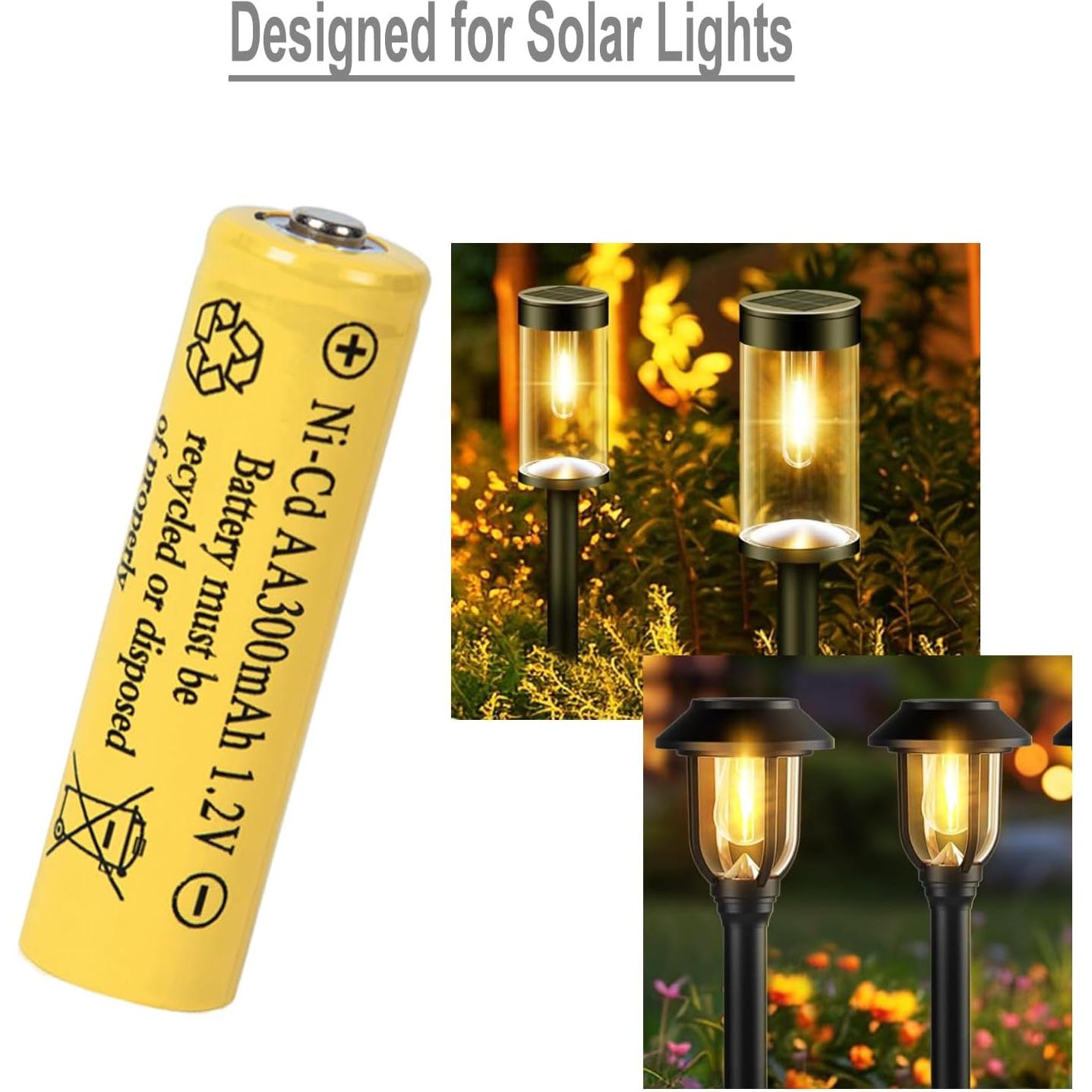 Baterías Recargables Ni-Cd FULIN AA 300mAh 12 Paquetes