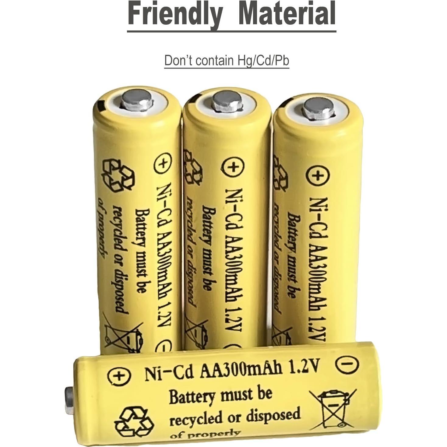 Baterías Recargables Ni-Cd FULIN AA 300mAh 12 Paquetes