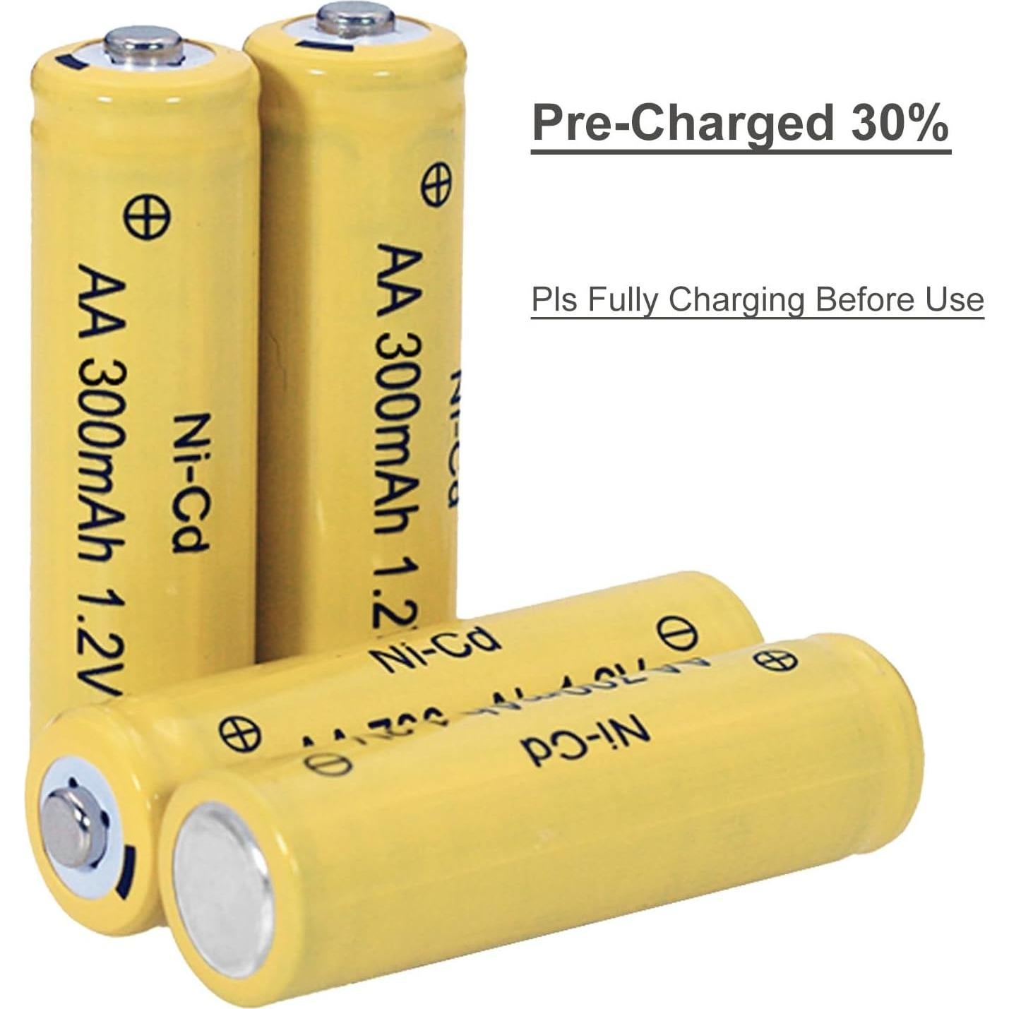 Baterías Recargables Ni-Cd FULIN AA 300mAh 12 Paquetes