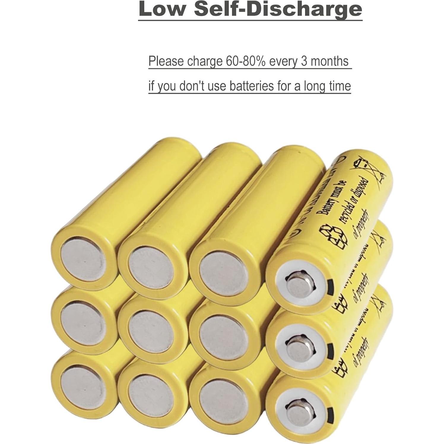 Baterías Recargables Ni-Cd FULIN AA 300mAh 12 Paquetes