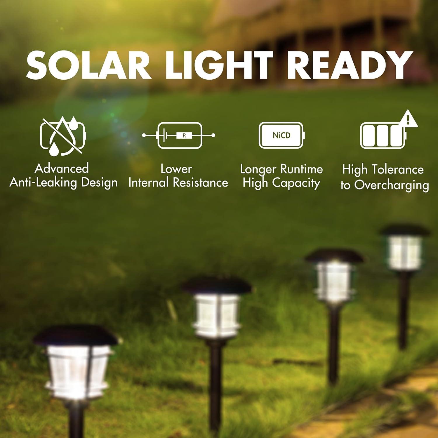 Baterías recargables Tenergy AA NiCd 1100mAh 1.2V - Paquete de 8