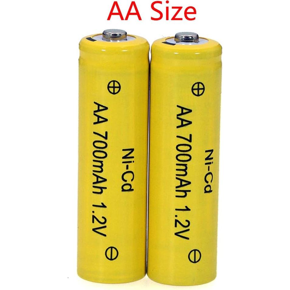 12 Baterías Recargables AA Ni-Cd 1.2V 700mAh FULIN