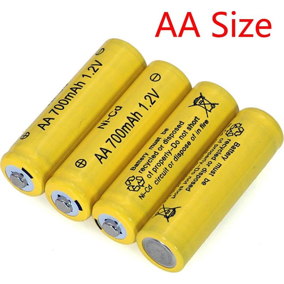 12 Baterías Recargables AA Ni-Cd 1.2V 700mAh FULIN