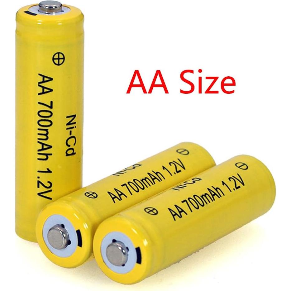 12 Baterías Recargables AA Ni-Cd 1.2V 700mAh FULIN