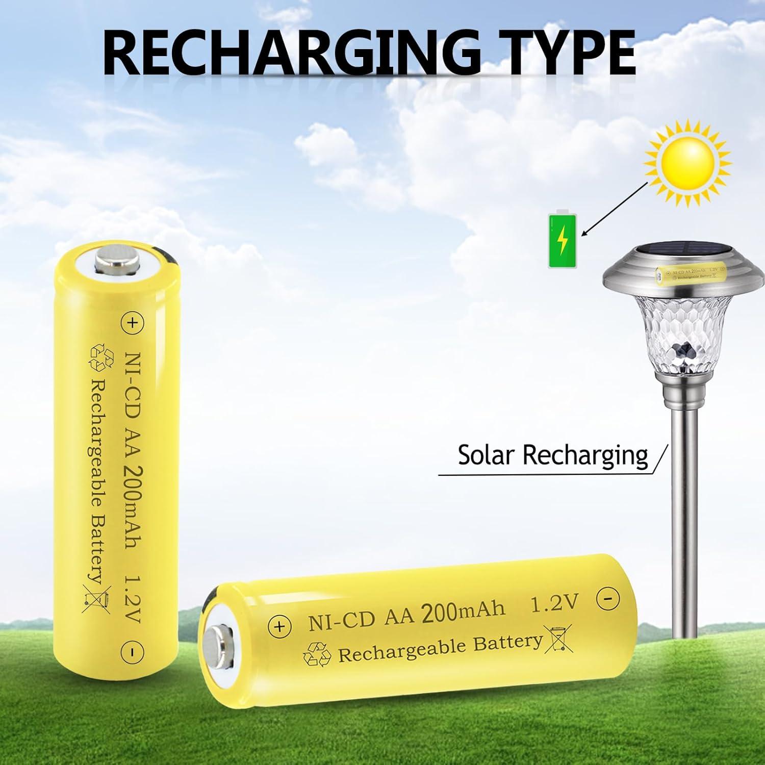 Baterías Recargables Ni-CD AA 200mAh 1.2V Teneyuuo - Paquete de 8