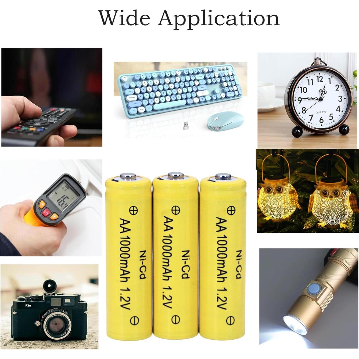 Baterías Recargables AA NiCd 1000mAh 1.2V FULIN - 4 Unidades