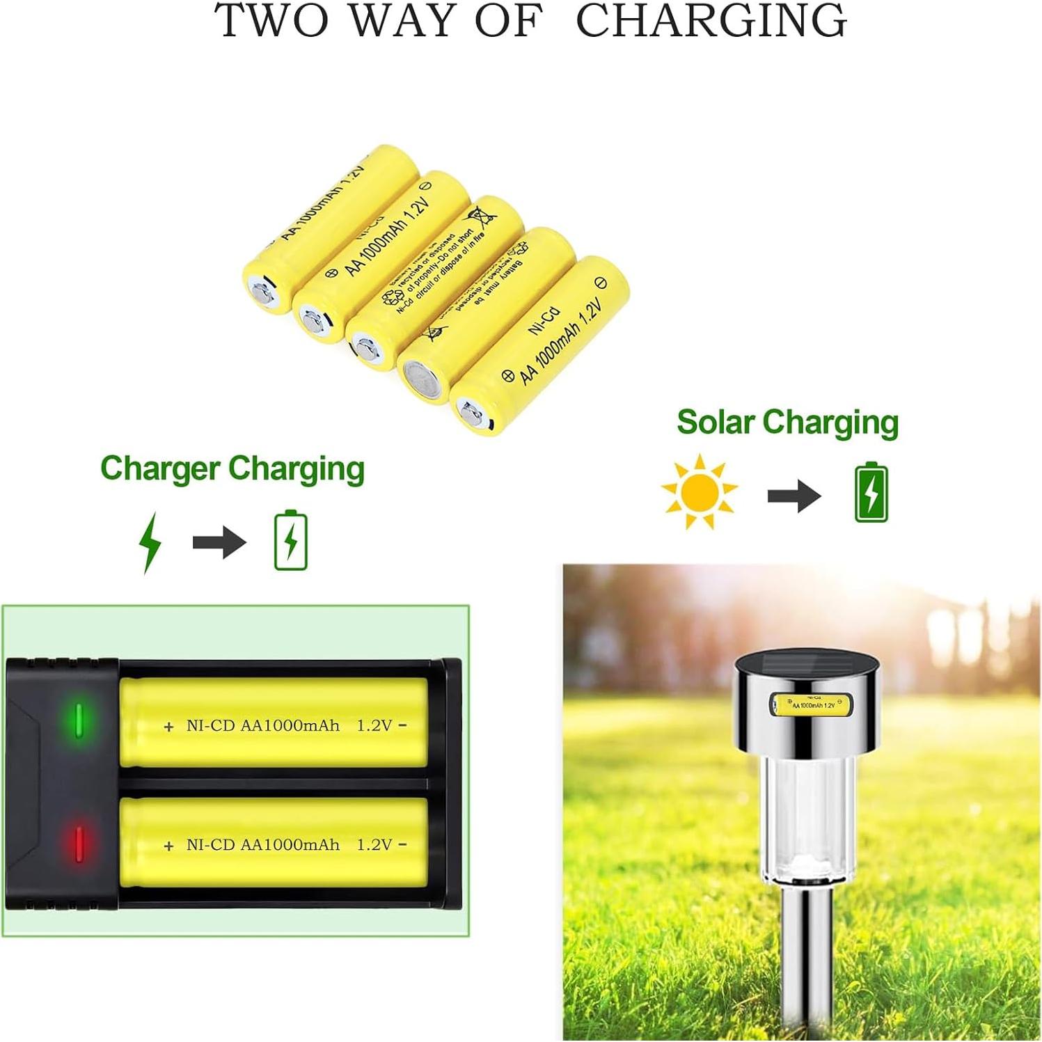 Baterías Recargables AA NiCd 1000mAh 1.2V FULIN - 4 Unidades