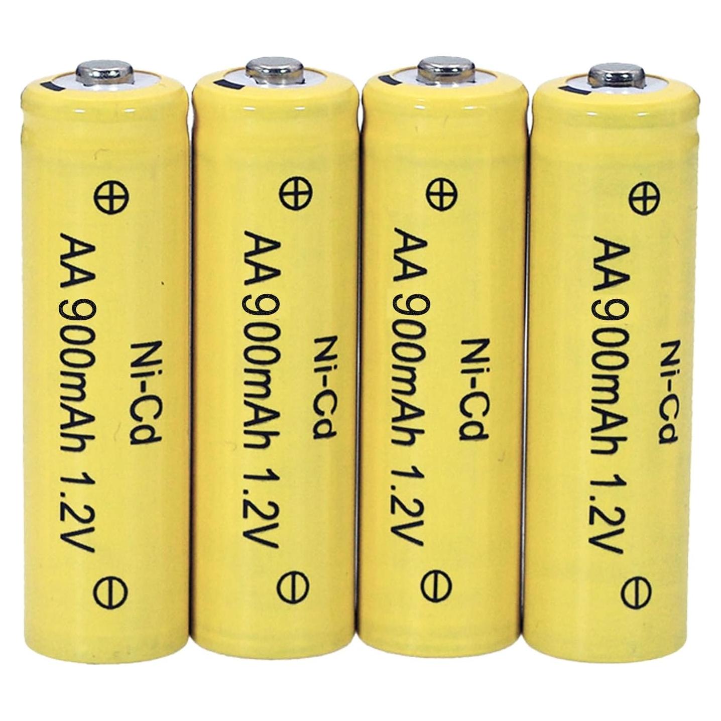 4 Baterías Recargables AA Ni-Cd 900mAh Betmaxful para Luces Solares