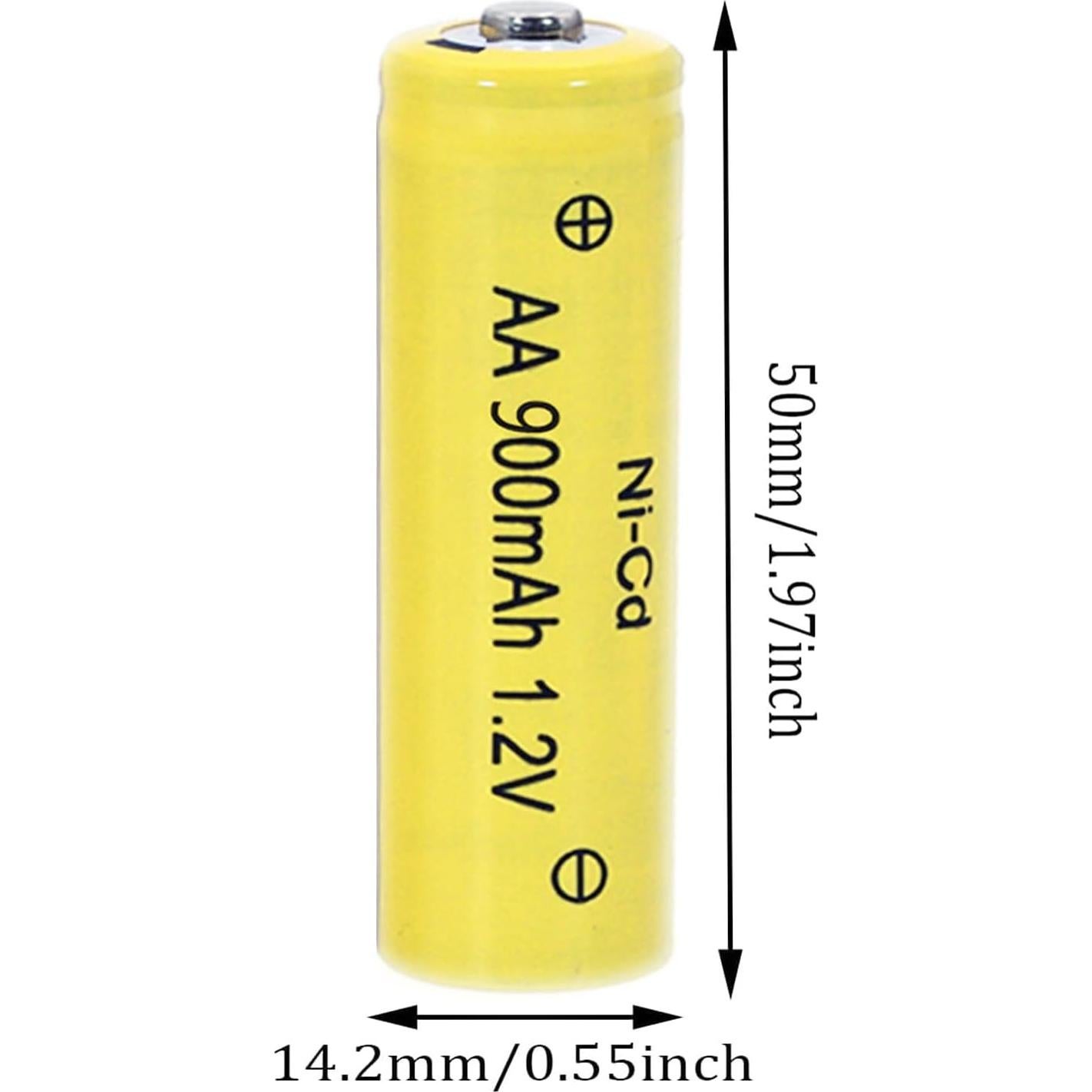 4 Baterías Recargables AA Ni-Cd 900mAh Betmaxful para Luces Solares