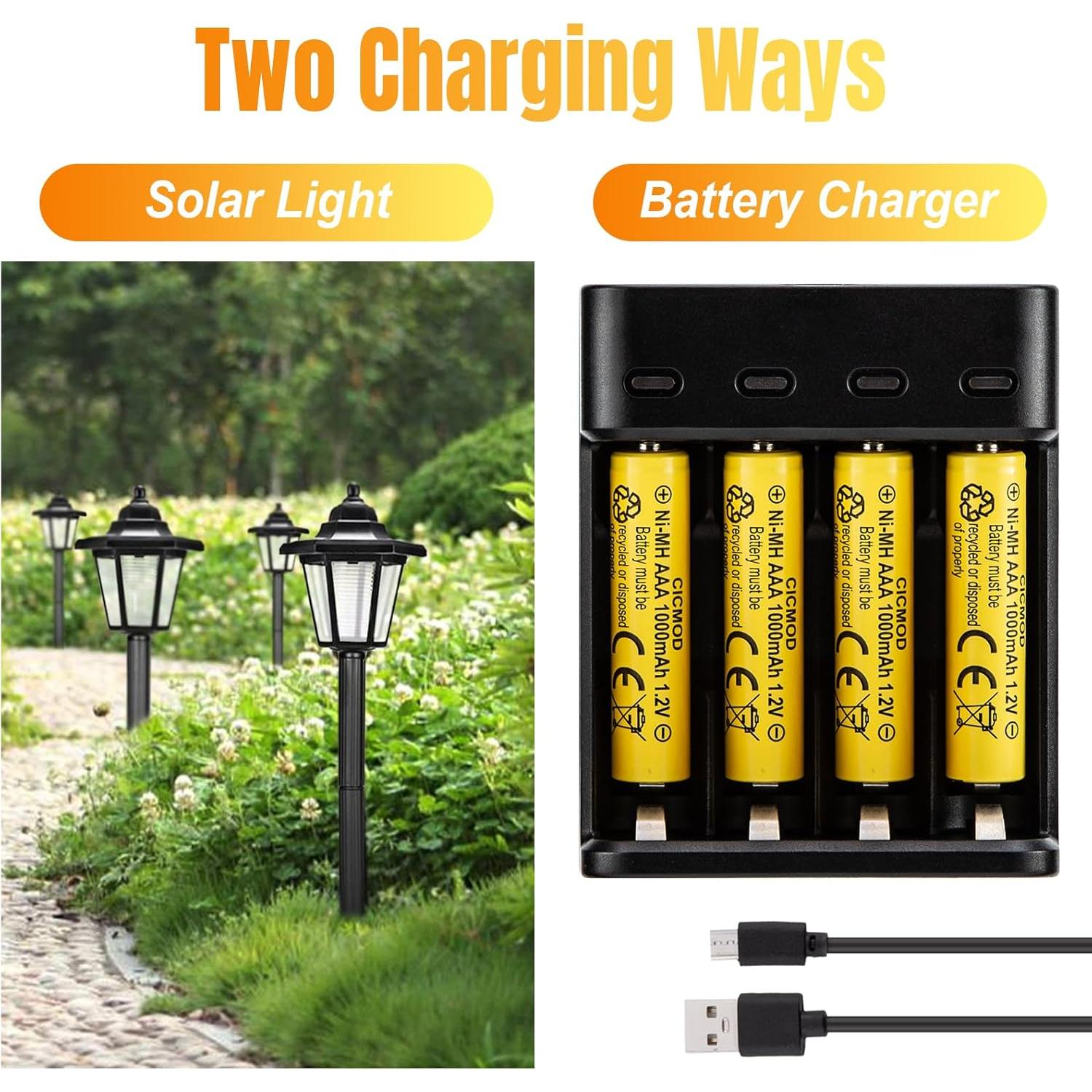 Baterías recargables AAA CICMOD 1.2V 1000mAh 4 unidades