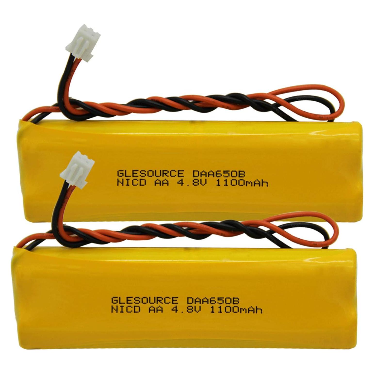 Batería de Emergencia Ni-CD 4.8V 1100mAh GLESOURCE 2 Piezas