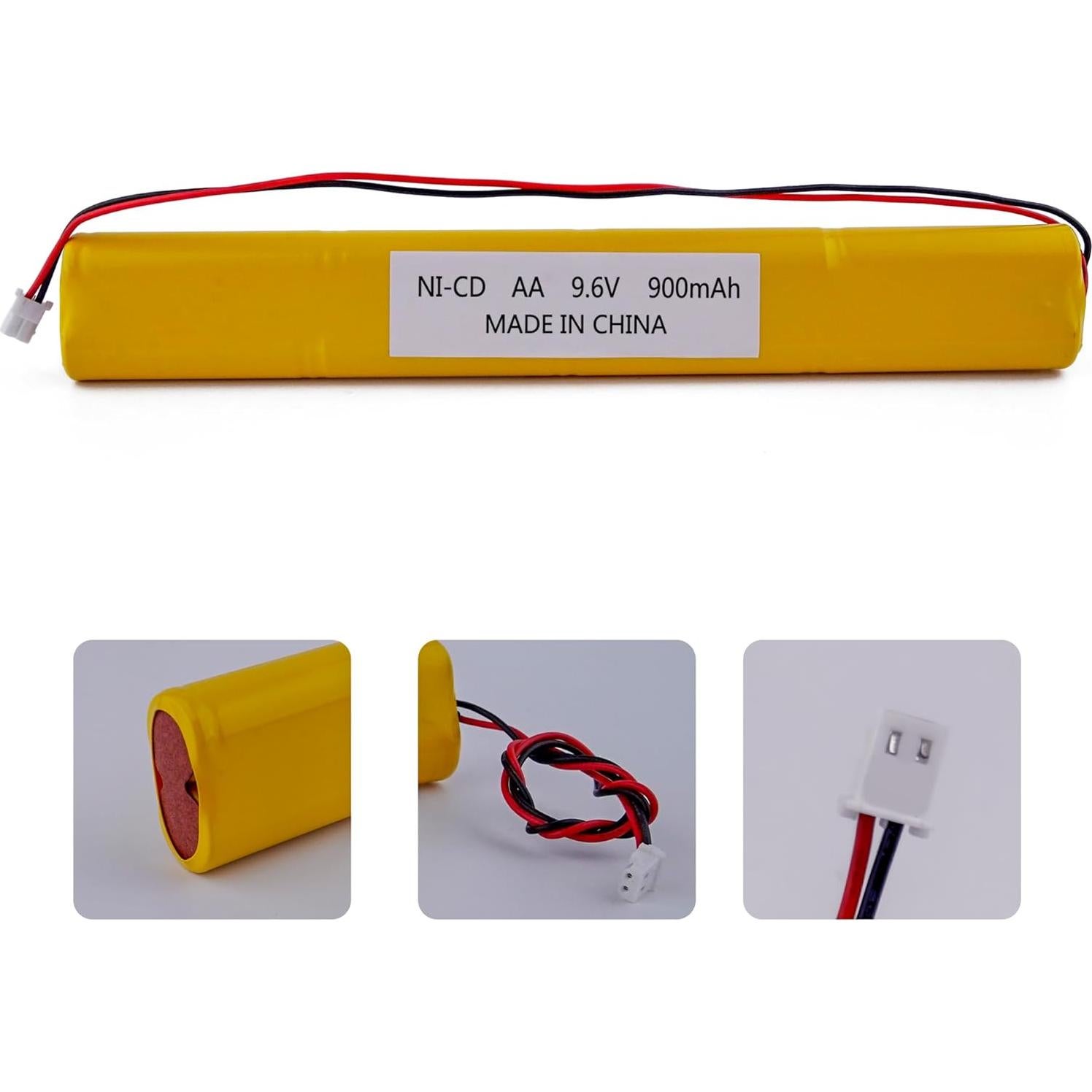 Paquete de 2 Baterías Recargables Ni-Cd 9.6V 900mAh Fulpower