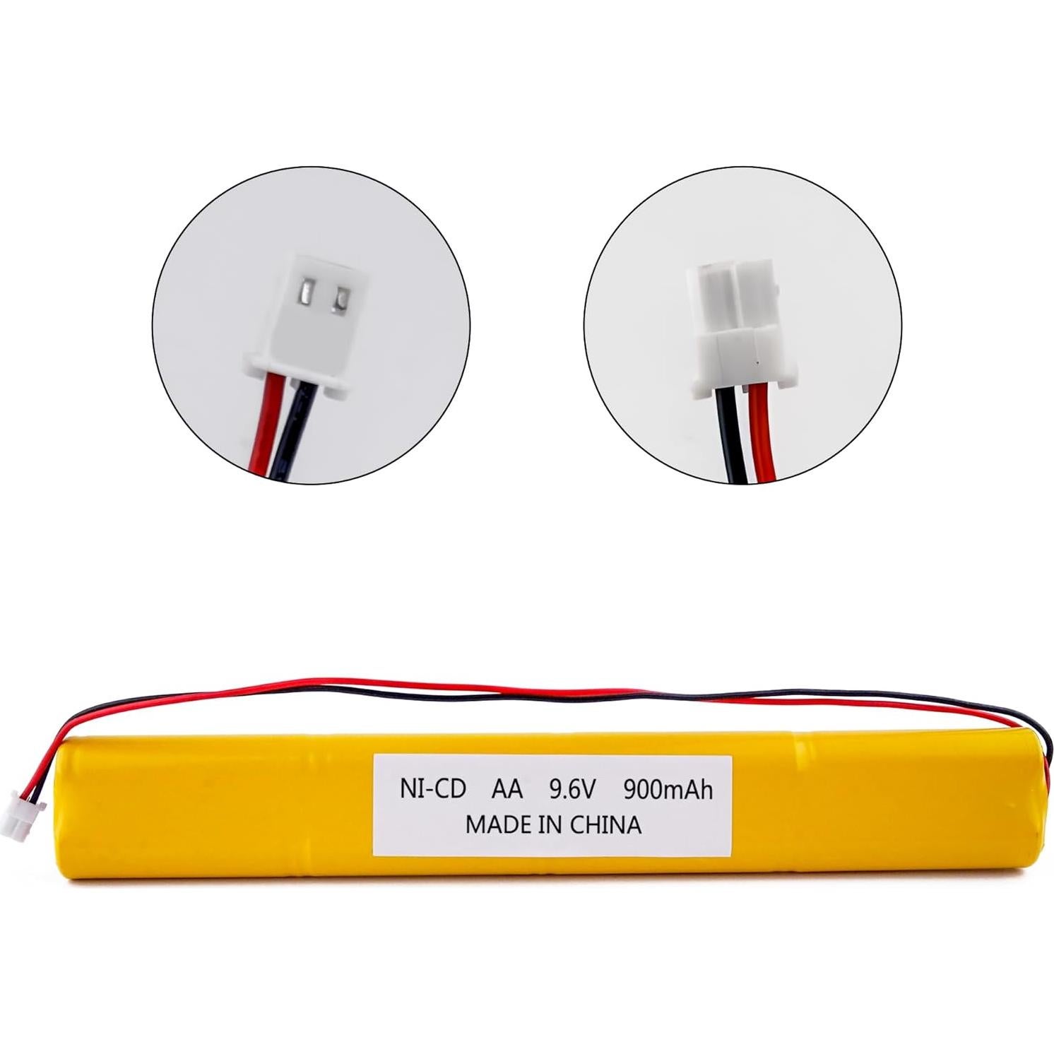 Paquete de 2 Baterías Recargables Ni-Cd 9.6V 900mAh Fulpower