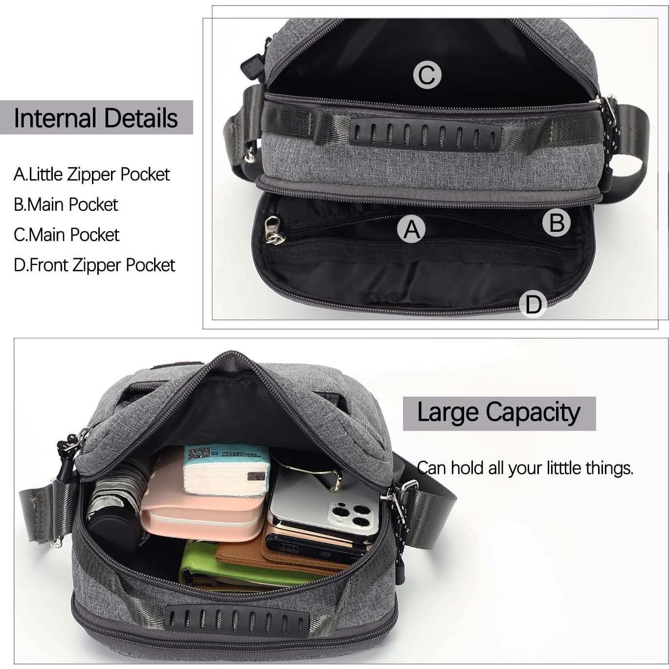 Bolsa de Mensajero KL928 - Hombro Cruzada Casual 21x10x27cm