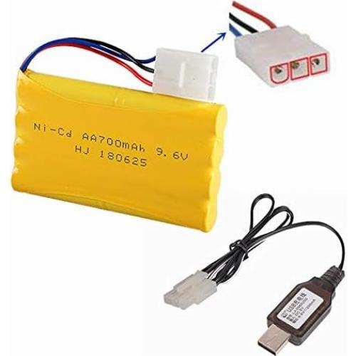 Batería recargable NI-CD 9.6V 700mAh KET-3P para juguetes RC