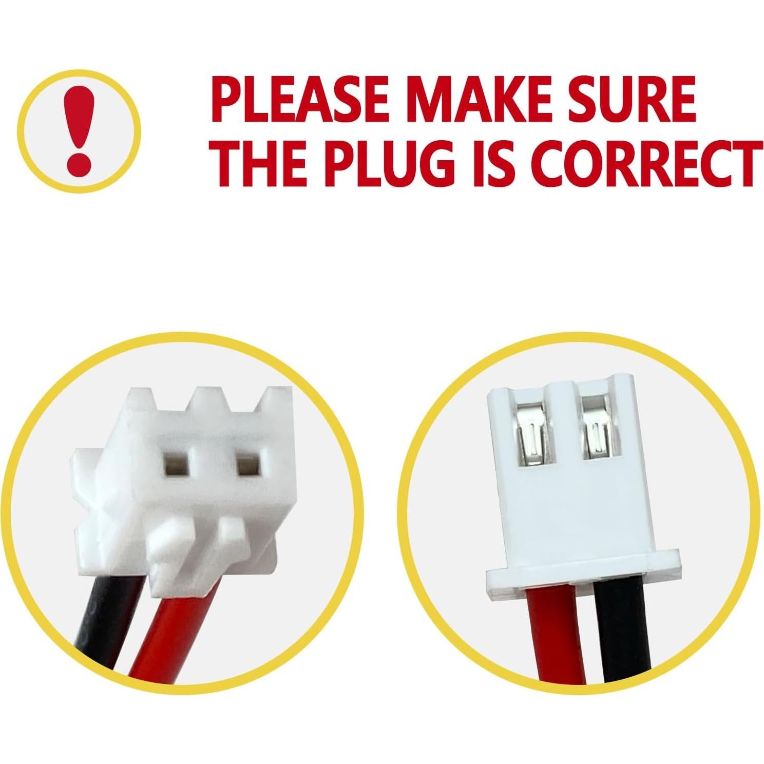 Batería recargable Ni-Cd 9.6V 900mAh JINTION para luz de emergencia