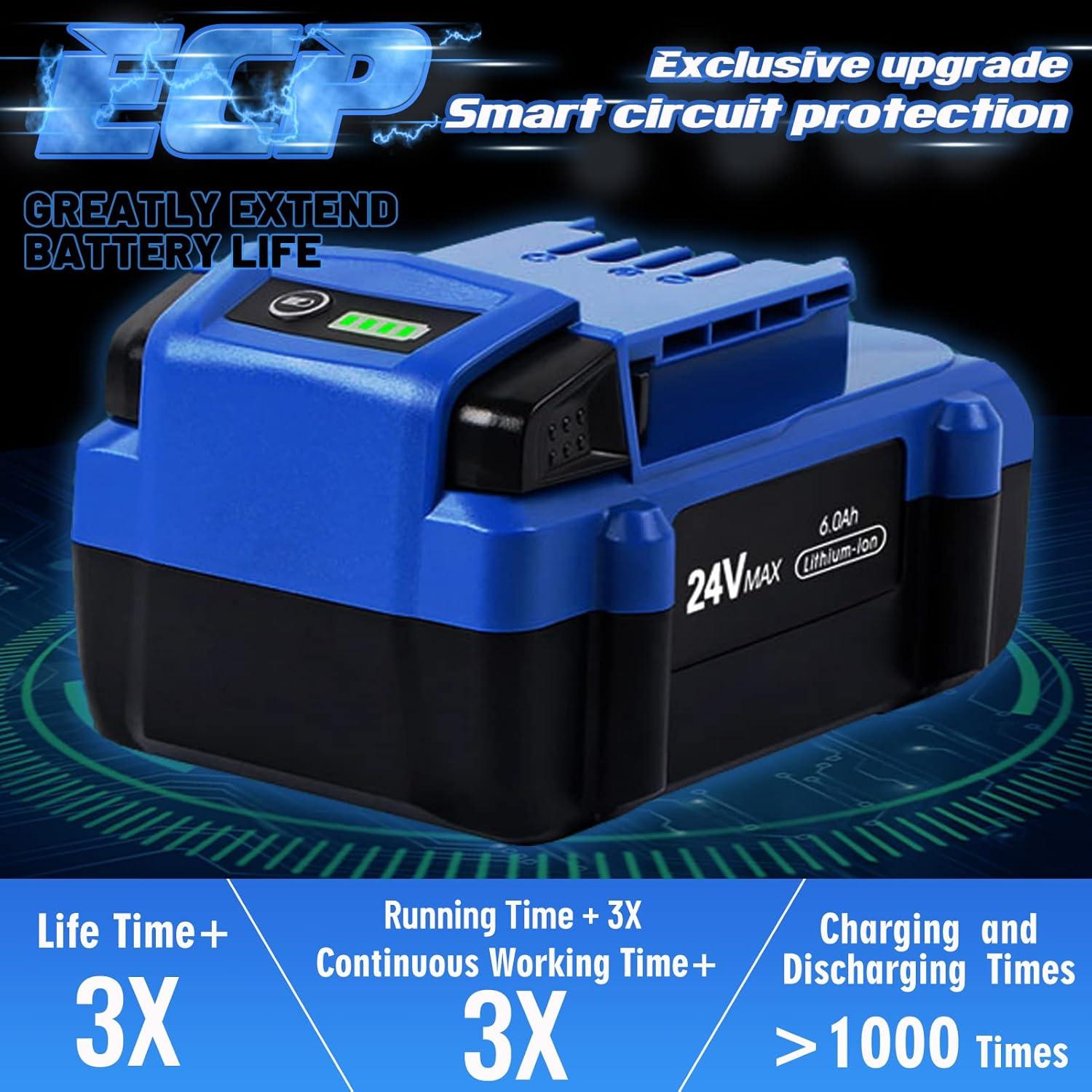 Batería de Reemplazo 6.0Ah TenHutt para Kobalt 24V MAX