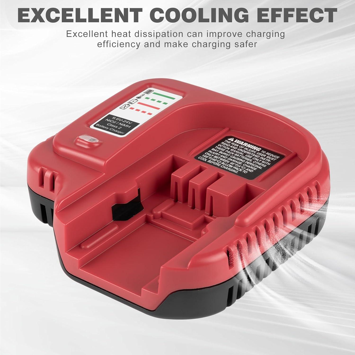 Cargador Rápido DONGPUCUN para Baterías Black & Decker 9.6V a 24V